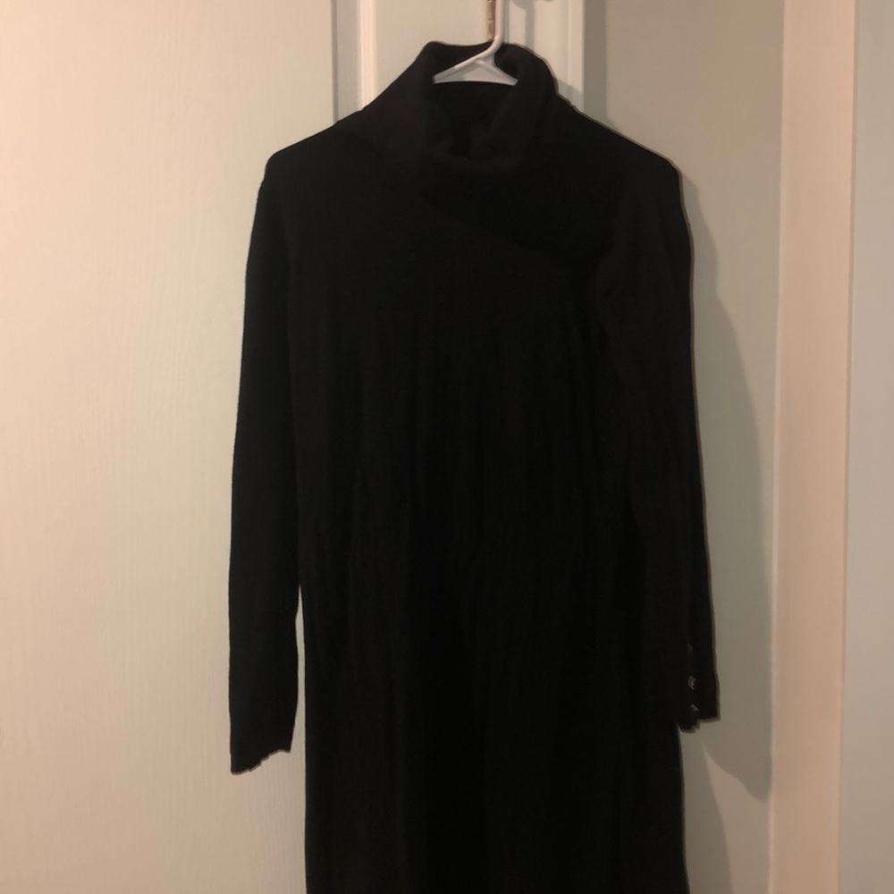 Black sweater dress